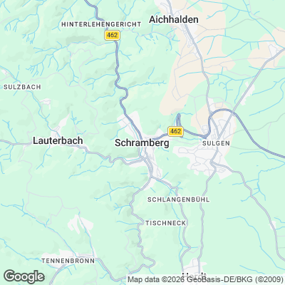 Karte von Schramberg und Umgebung