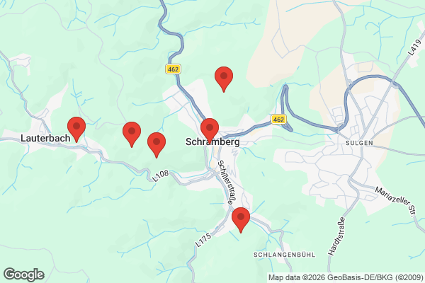 Karte mit Entrümpelungsaufträgen in Schramberg