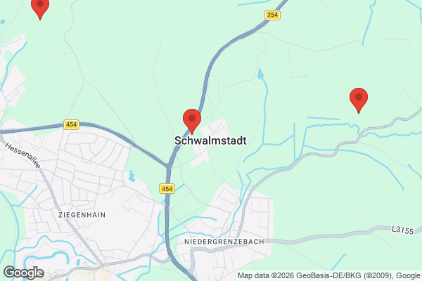 Karte mit Entrümpelungsaufträgen in Schwalmstadt