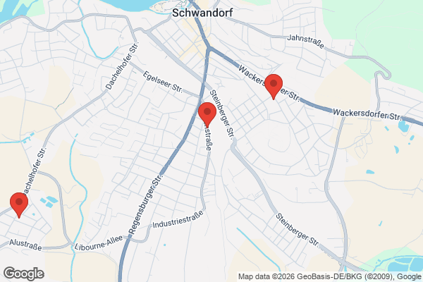 Karte mit Entrümpelungsaufträgen in Schwandorf