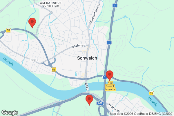 Karte mit Entrümpelungsaufträgen in Schweich