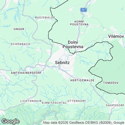 Karte von Sebnitz und Umgebung