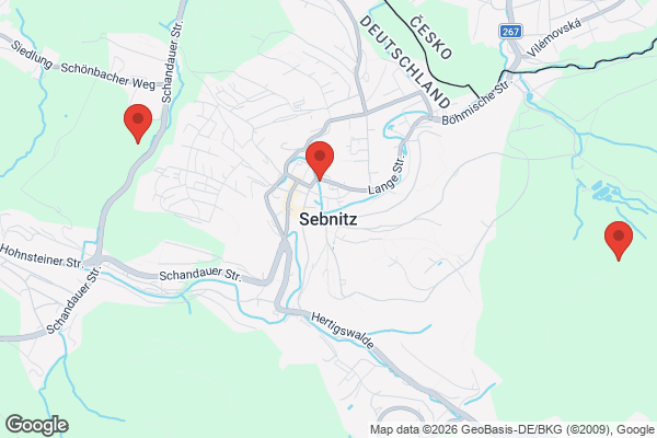 Karte mit Entrümpelungsaufträgen in Sebnitz