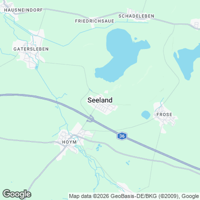 Karte von Seeland und Umgebung
