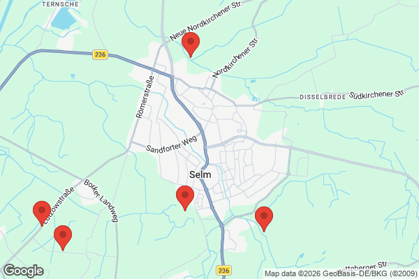 Karte mit Entrümpelungsaufträgen in Selm