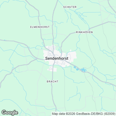 Karte von Sendenhorst und Umgebung