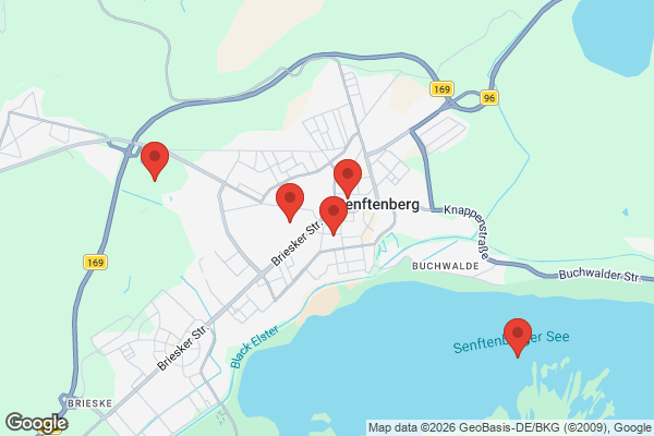 Karte mit Entrümpelungsaufträgen in Senftenberg