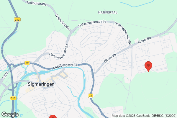 Karte mit Entrümpelungsaufträgen in Sigmaringen