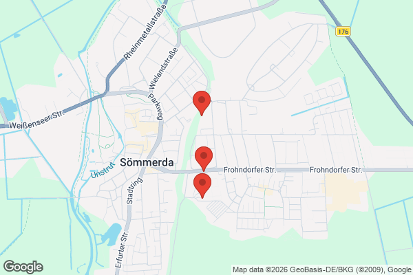 Karte mit Entrümpelungsaufträgen in Sömmerda