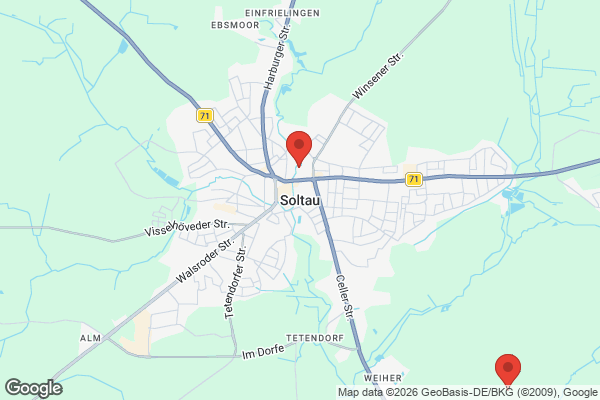 Karte mit Entrümpelungsaufträgen in Soltau