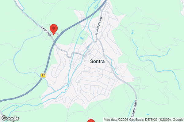 Karte mit Entrümpelungsaufträgen in Sontra