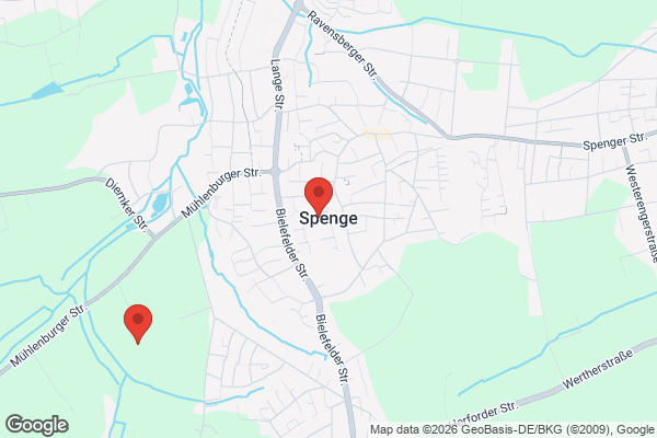 Karte mit Entrümpelungsaufträgen in Spenge