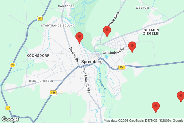 Karte mit Entrümpelungsaufträgen in Spremberg