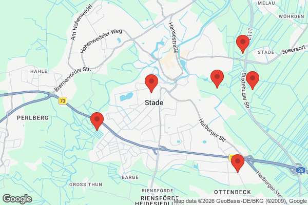 Karte mit Entrümpelungsaufträgen in Stade