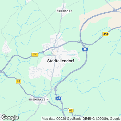 Karte von Stadtallendorf und Umgebung
