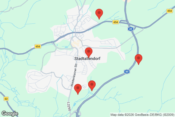 Karte mit Entrümpelungsaufträgen in Stadtallendorf