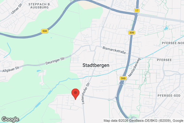 Karte mit Entrümpelungsaufträgen in Stadtbergen