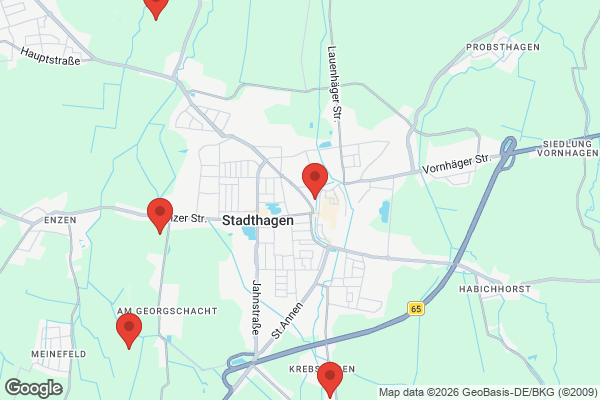 Karte mit Entrümpelungsaufträgen in Stadthagen