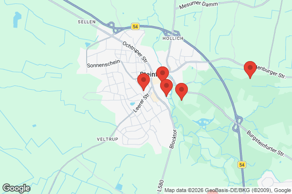 Karte mit Entrümpelungsaufträgen in Steinfurt