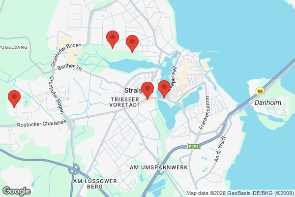Karte mit Entrümpelungsaufträgen in Stralsund