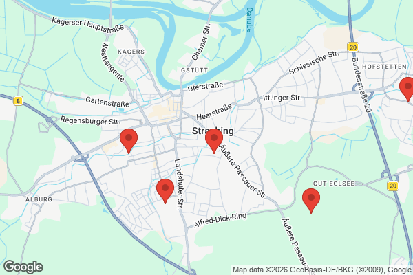 Karte mit Entrümpelungsaufträgen in Straubing