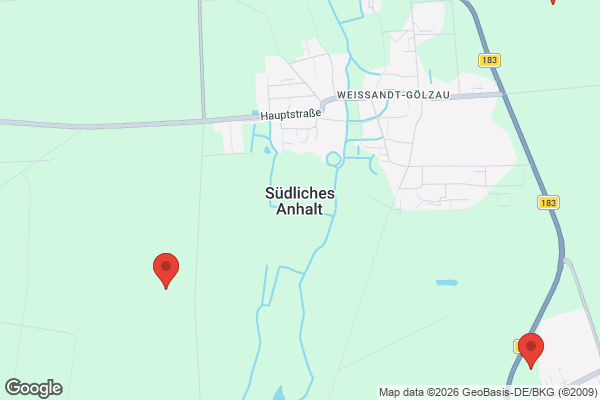 Karte mit Entrümpelungsaufträgen in Südliches Anhalt