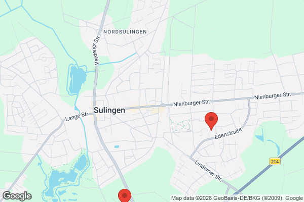 Karte mit Entrümpelungsaufträgen in Sulingen