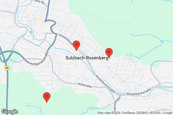 Karte mit Entrümpelungsaufträgen in Sulzbach-Rosenberg