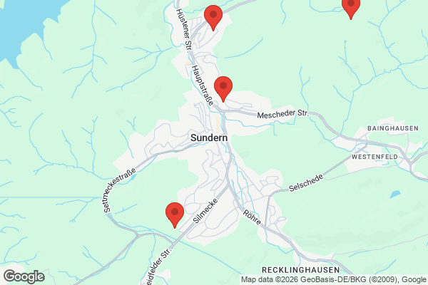 Karte mit Entrümpelungsaufträgen in Sundern