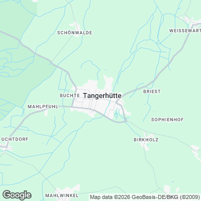 Karte von Tangerhütte und Umgebung