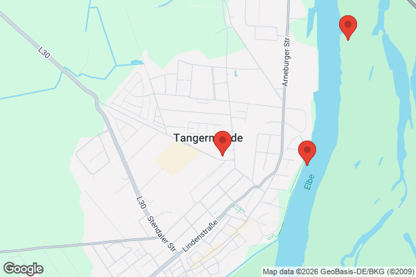 Karte mit Entrümpelungsaufträgen in Tangermünde