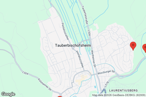 Karte mit Entrümpelungsaufträgen in Tauberbischofsheim