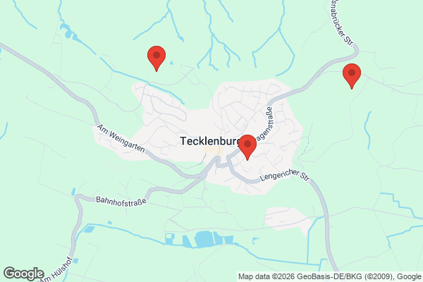 Karte mit Entrümpelungsaufträgen in Tecklenburg