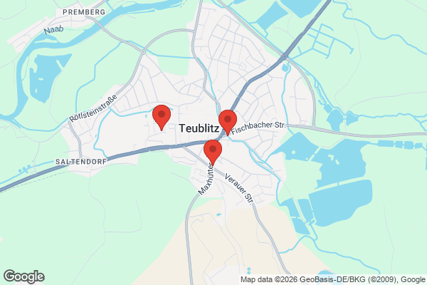 Karte mit Entrümpelungsaufträgen in Teublitz