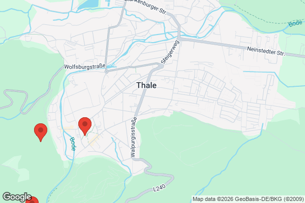Karte mit Entrümpelungsaufträgen in Thale