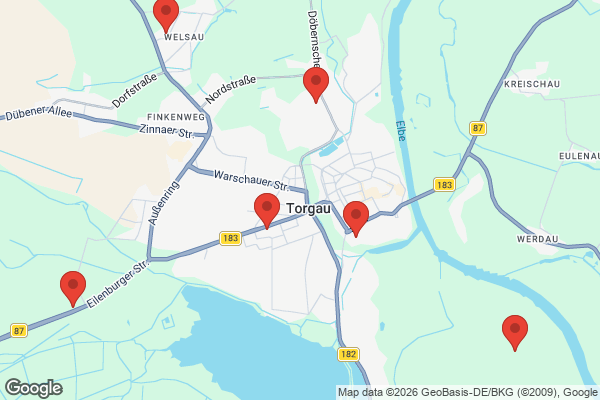 Karte mit Entrümpelungsaufträgen in Torgau