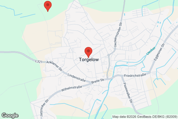 Karte mit Entrümpelungsaufträgen in Torgelow