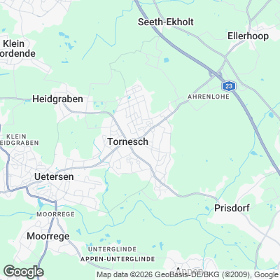 Karte von Tornesch und Umgebung