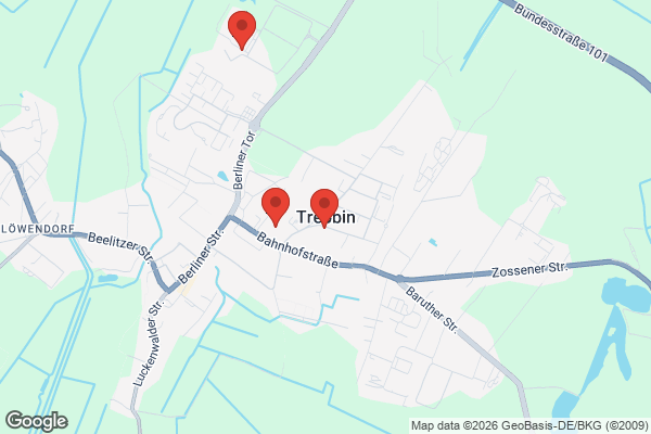 Karte mit Entrümpelungsaufträgen in Trebbin