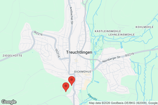 Karte mit Entrümpelungsaufträgen in Treuchtlingen