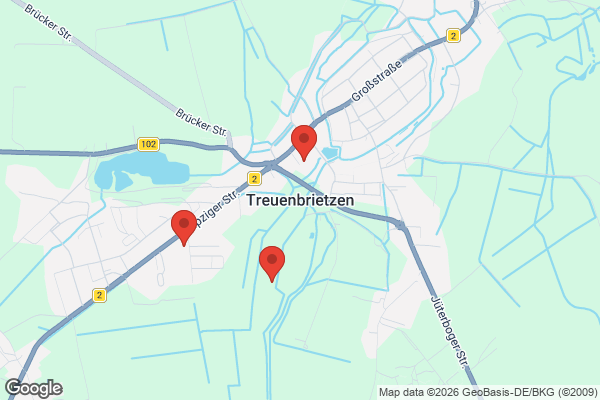 Karte mit Entrümpelungsaufträgen in Treuenbrietzen