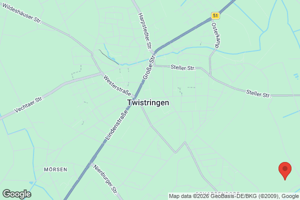 Karte mit Entrümpelungsaufträgen in Twistringen