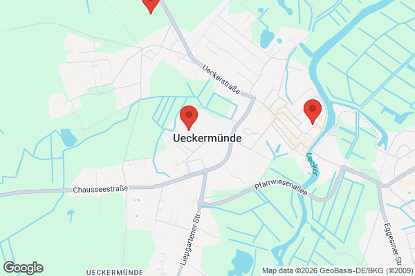 Karte mit Entrümpelungsaufträgen in Ueckermünde
