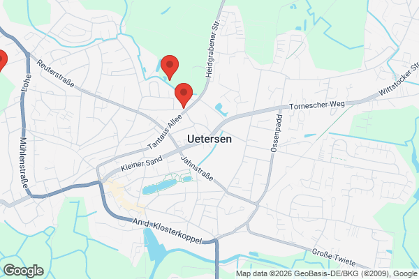 Karte mit Entrümpelungsaufträgen in Uetersen