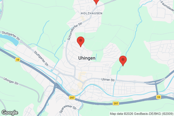 Karte mit Entrümpelungsaufträgen in Uhingen