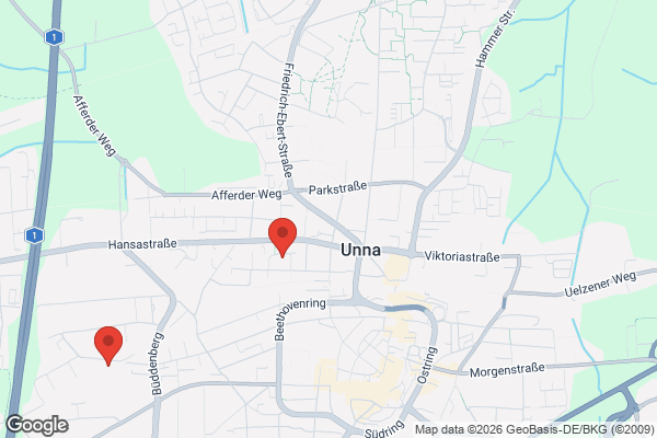Karte mit Entrümpelungsaufträgen in Unna