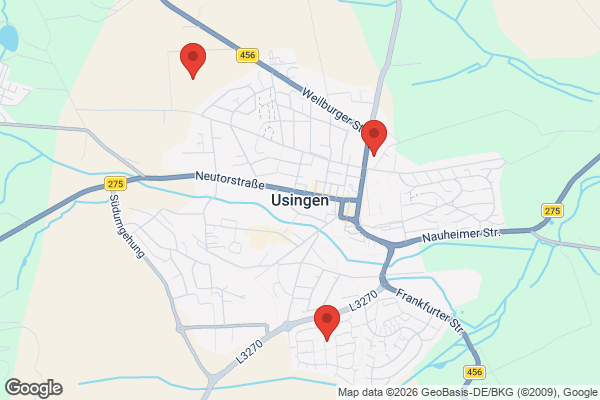 Karte mit Entrümpelungsaufträgen in Usingen