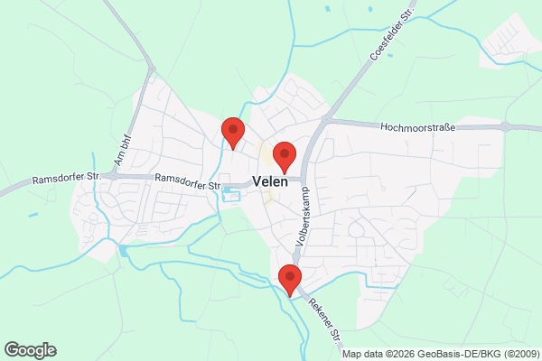 Karte mit Entrümpelungsaufträgen in Velen