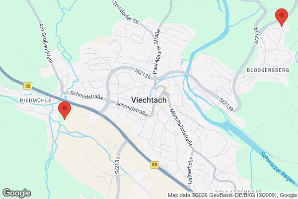 Karte mit Entrümpelungsaufträgen in Viechtach