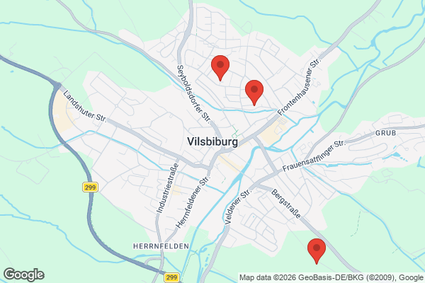 Karte mit Entrümpelungsaufträgen in Vilsbiburg